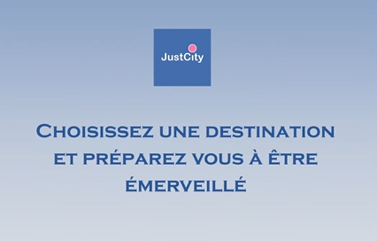 justcity , voter application de guide touristique virtuel  pour toutes vos destinations de voyage